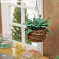 thumbnail image 3 of 1/12 Plantas Colgantes En Miniatura Mini Pequeñas Plantas En Maceta Miniaturas Accesorios De Decoración Para Casas De Muñecas Accesorio Para Casa De Muñecas, Verde Oscuro, 3 of 5