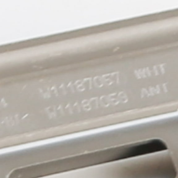 W11237158 Whirlpool Chrome Shadow Lid Lock Bezel OEM W11237158