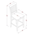 thumbnail image 6 of East West Furniture Vernon 5-piece Wood Dining Table Set in Buttermilk/Cherry, 6 of 6