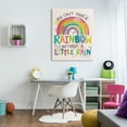 thumbnail image 2 of Stupell Industries Can't Have Rainbow Without Rain Phrase Inspirational Kids, 36 x 48, Design by Lisa Perry Whitebutton, 2 of 5