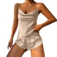 thumbnail image 2 of IROINNID Womens Satin Silky Pajama Slip Dress for Women Chemise Nightgown Full Spaghetti Strap Dresses, 2 of 3