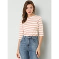 thumbnail image 2 of Disfraz de Día de San Patricio Allegra K mujer camiseta ajustada Rosa blanco XL, 2 of 6