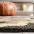 thumbnail image 4 of SAFAVIEH Blossom Odran Floral Area Rug, Black/Yellow, 6' x 6' Round, 4 of 10