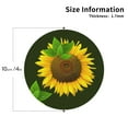 thumbnail image 3 of Bingfone Vintage Sunflower3 Leather Drinks Coasters With Set Of 6,Suitable For Home Kitchen,Coffee Cup Coasters Home Gift, 3 of 9