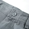 thumbnail image 6 of Turilly Men's Shorts Clearance Men Casual Solid Zipper Button Pockets Cropped Cargo Shorts, 6 of 8