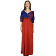 thumbnail image 2 of Bimba Women Empire Waist Long Maxi Dress 3/4 Sleeve Classy Summer Holiday Gown, 2 of 7