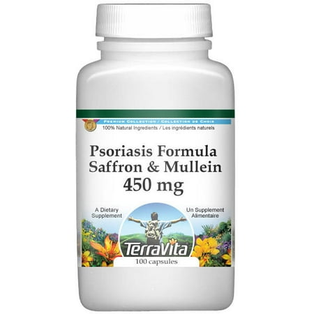 Psoriasis Formula - Saffron and Mullein - 450 mg (100 capsules, ZIN: 513981) -