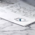 thumbnail image 5 of Gem Stone King 10K White Gold Ring Persian Blue Octagon Moissanite (0.58 Cttw), 5 of 6