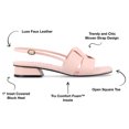 thumbnail image 6 of Journee Collection Womens Tabatha Tru Comfort Foam Low Covered Block Heel Sandals, 6 of 7