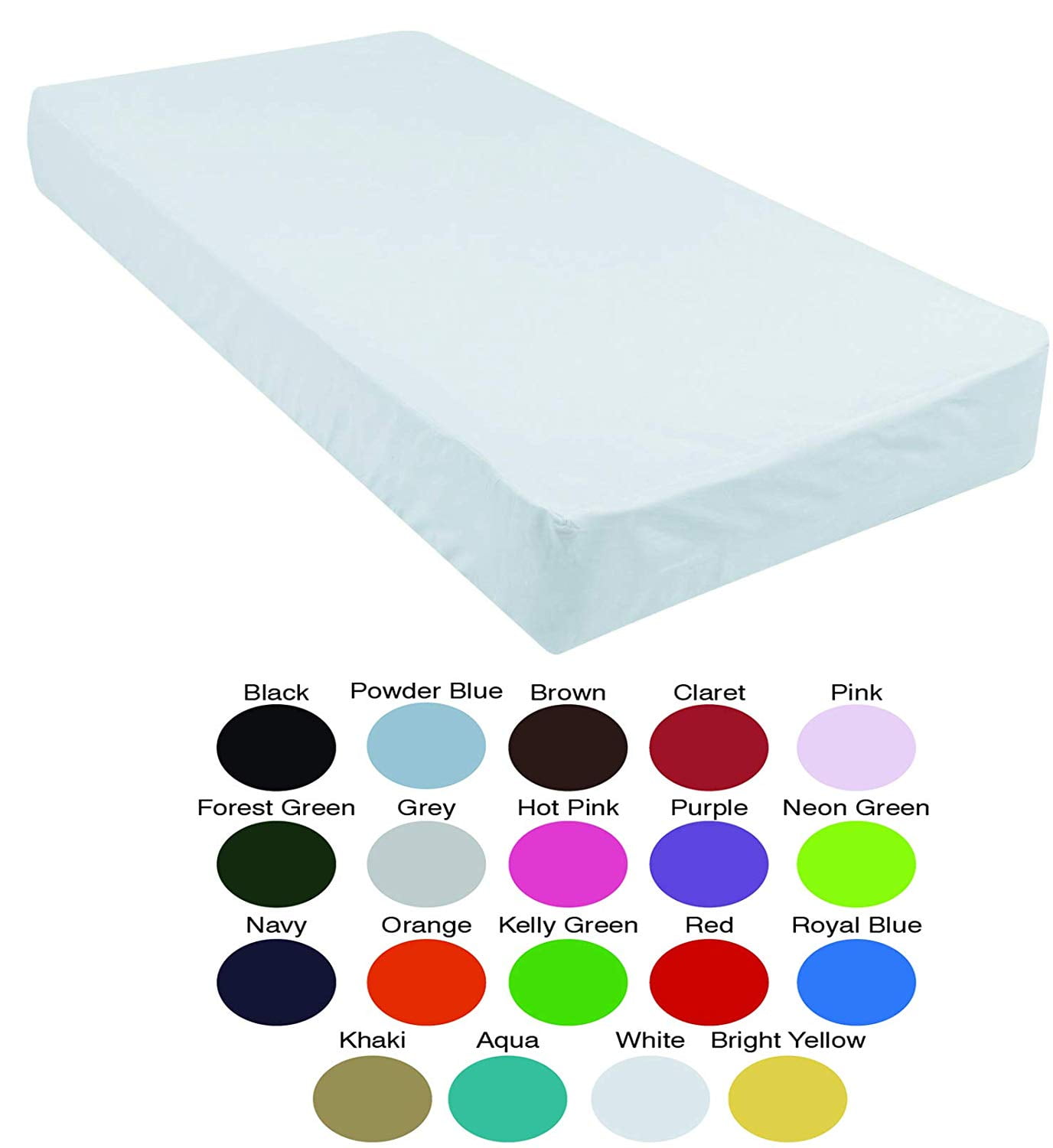 Gilbins Cot Size 30 x 75 Fitted Sheet, Made of Ultra Soft Cotton