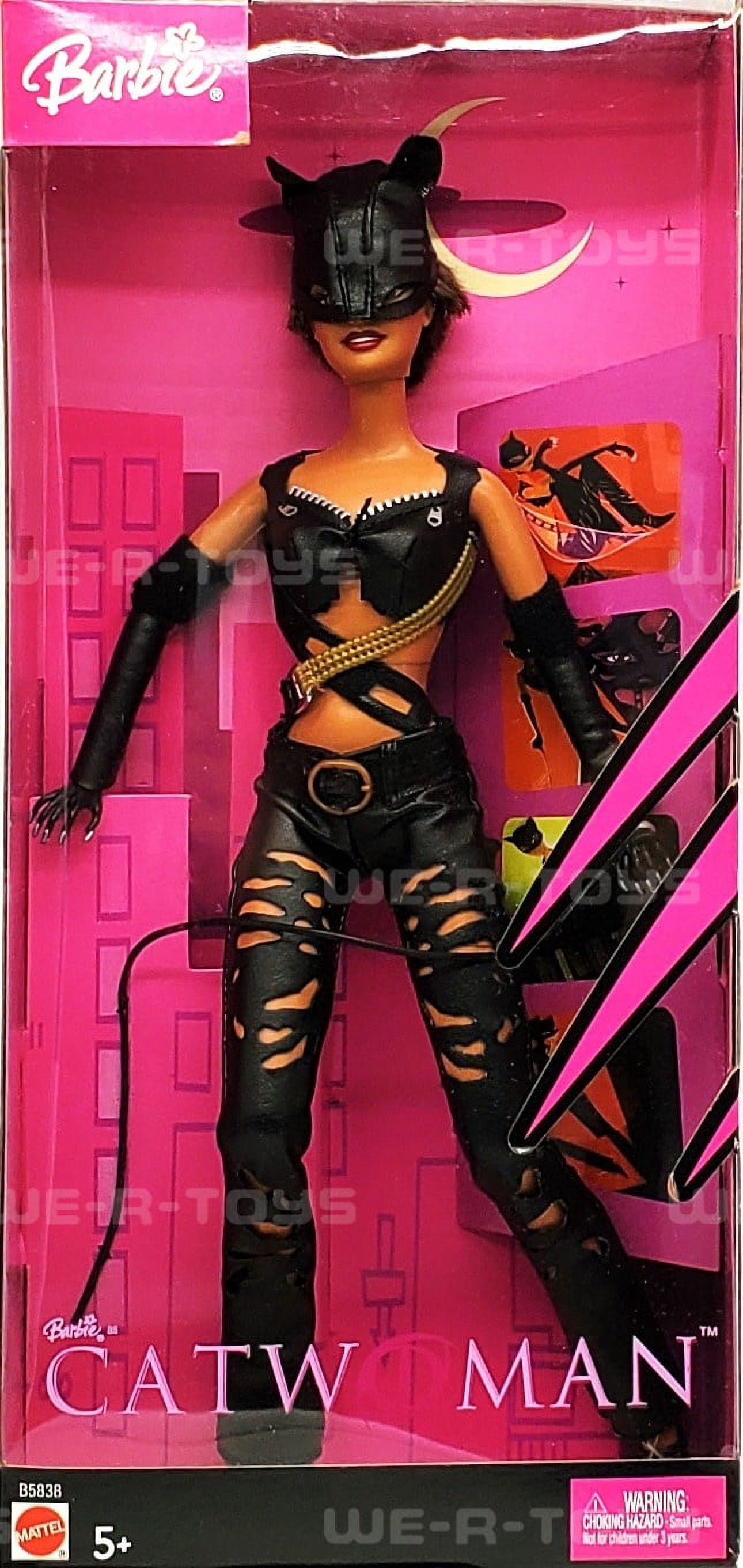 Mattel Barbie Catwoman Lightweight Child Dolls, Vinyl Silicone Black