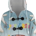thumbnail image 4 of Happy Easter Golden Retriever American Flag Truck Bunny Ears All Over Print 3D Hooded Duffle Toggle Coat Goldens Dog Lover Gifts Idea - 03001, 4 of 6