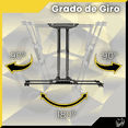 thumbnail image 4 of Soporte Pared Tv Para Pantalla Para 40'' 55'' 65'' 75'' 80'' Pulgadas De Television Malubero, Negro, 4 of 5