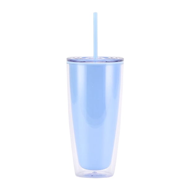Taza de café de doble pared Inteprter Vaso para beber viaje Simple aislado 750ml Cielo azul