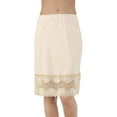 thumbnail image 4 of Women's Vanity Fair 1174118 Lace Trim 18 Inch Half Slip (Damask Neutral S), 4 of 5