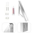 thumbnail image 3 of COSMOBETTY 1Pcs Wall Mounted Clothes Drying Rack Silver Retractable Folding Space Saving Indoor Laundry Outdoor Camping, 3 of 8