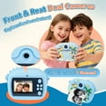 thumbnail image 3 of PayUSD Kids Camera Selfie Video Instant Print Birthday Gifts for Christmas Girls Boys Age 3-12 1080P Digital Photos Portable Toddler Toys for 4 5 6 7 8 9 10 Year Old with 32GB SD Card Dinosaur Blue, 3 of 7