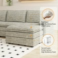 thumbnail image 4 of 108" Modular Chenille Cloud Sectional with Ottoman, Extra-Deep l-Shape Sofa for Living Room & Apartment, 4 of 7