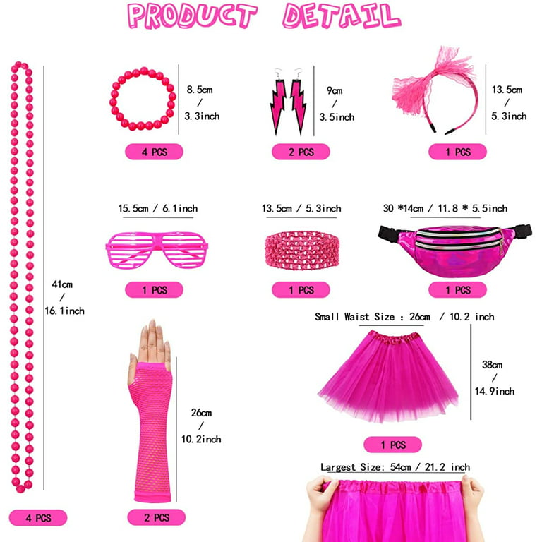 Totally 80's Party Beads 30 (10 Pack)