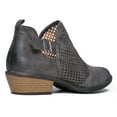 thumbnail image 3 of Cute Western Distressed Cowboy Perforated Laser Cut Out Bootie - Women's Pointed Toe Slip on Ankle Boot by J. Adams, 3 of 4