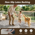 thumbnail image 6 of SIXHOME Outdoor Rugs 5'x7' Patio Rug Bohemian Floral Indoor Outdoor Rugs Polypropylene Washable Non Shedding, Easy Clean, Waterproof, Durable Outdoor Carpet for Porch Balcony Deck Neutral Gray, 6 of 8