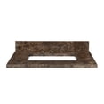 thumbnail image 2 of Xylem White Carrara Marble Vanity Top - 37 in., 2 of 2