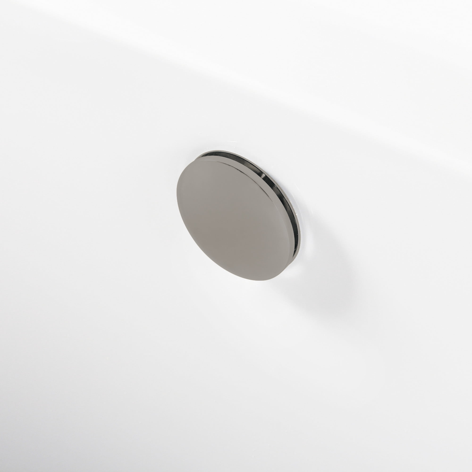 Kingston Brass VTDE673321M8 67" Acrylic Rectangular Double Ended Freestanding Tub with Overflow/Drain Assembly, Glossy White/Brushed Nickel