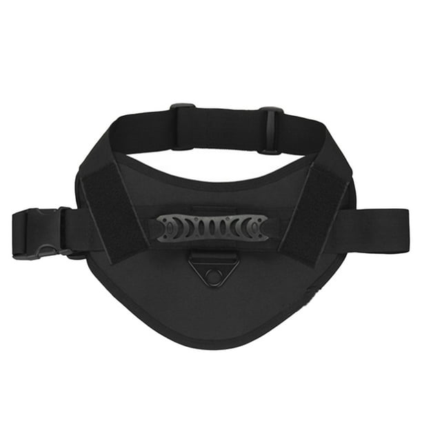 Yuarrent Arnés tipo chaleco para perro, ropa de trabajo ajustable, rodamiento, suministros duraderos para mascotas, accesorios para correr, resistente al Escalada Negro Yuarrent OD024180-01