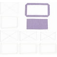 thumbnail image 1 of Plantilla rectangular para patchwork (8 piezas), medidas: 5x2.5/ 6x3/ 7.5x4/ 8.5x5 pulgadas. Guía de bloques de patchwork acrílicos para manualidades, corte y corte a mano. Grosor: 2.7 mm., 1 of 9