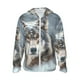 thumbnail image 1 of Balery Majestic Snowy Wolf Sudadera ligera de manga larga con capucha y protección solar UPF 50+ para hombre y mujer, ideal para pesca y running-X-Large, 1 of 7