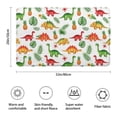 thumbnail image 3 of White Cartoon Dinosaurs Pineapples Pattern Bathroom Rugs Mat,Non Slip Microfiber Bathroom Rug,Rubber Backing,Soft Bathroom Mats for Bathroom Floor,Tub and Shower,20x32in(50x80cm), 3 of 5