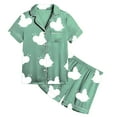 thumbnail image 3 of LIUYUNNN Kids Girls Pajama Set Bee Button Down Solid Tops T Shirt Set Casual Pajamas Set Christmas Girls Pajamas 12-13 Years Boys Girls Fall Outfits, 3 of 3