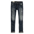 thumbnail image 1 of Hollister Mens Slim Straight Medium Wash Destroyed Jeans, 1 of 4
