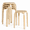 Brown, variant on Bentwood Stools Set of 4, Round Top Backless Stackable Chairs 18 Inches Tall, Sturdy for Dining Table Kitchen Bar Classroom, Brown