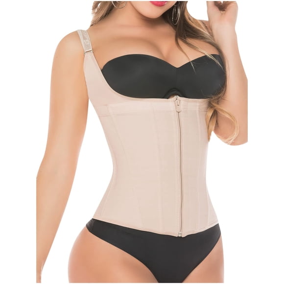 Salome 0313 Colombian Waist Trainer Fajas Cinturillas Colombianas Beige 2XL