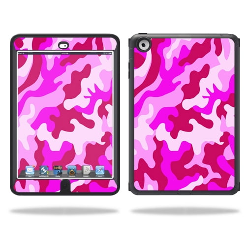 Skin Decal Wrap Compatible With OtterBox Defender iPad Mini Case Sticker Design Pink Camo