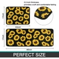 thumbnail image 3 of 2 Pieces Sunflower Kitchen Decoration Rug Set, Washable Waterproof Kitchen Mats and Kitchen Sink Runner Rug, Farmhouse Style Decor Indoor 17" x 47" + 17" x 30", 3 of 6