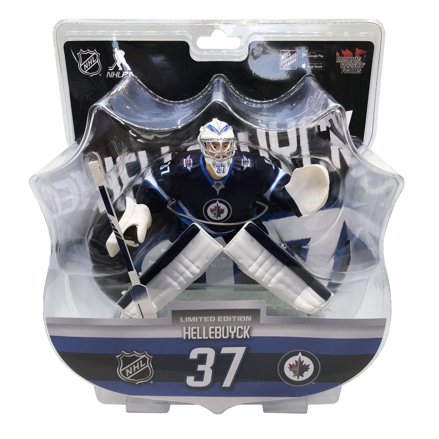 NHL Figures  - Connor Hellebuyck - Winnipeg Jets - 6 Inch Figure
