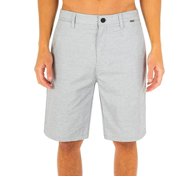 Hurley Men's H2O-Dri Breathe 21" Walkshort, Wolf Grey, 32