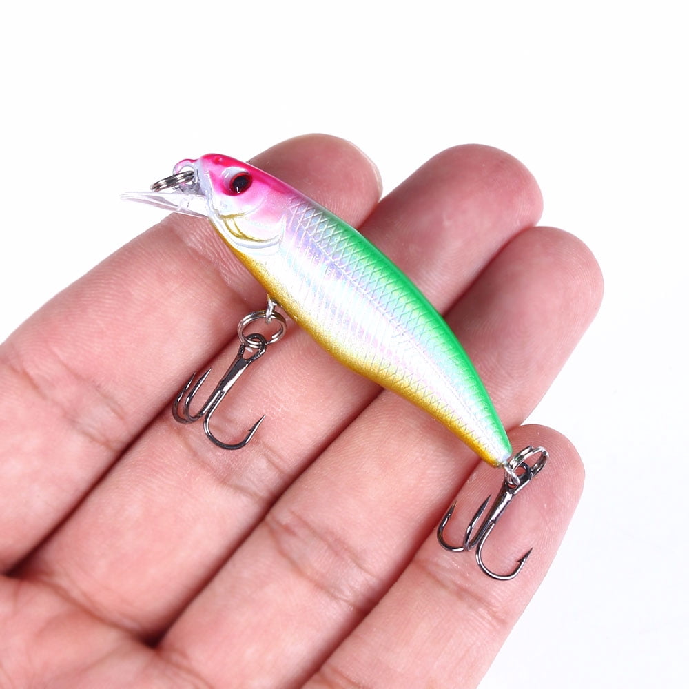 HENGJIA Fishing Lures Large Hard Bait Minnow VIB Lure with Treble Hook Life-Like Swimbait Fishing Bait Popper Crankbait Sinking Lure for Trout Bass Walleye Redfish