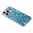 thumbnail image 3 of Dteck Bling Case for iPhone 12 Pro / 12 6.1", Women Girls Sparkly Glitter Shiny Soft TPU Rubber Ultra Slim Shockproof Hard Protective Cover, Blue, 3 of 7
