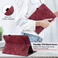 thumbnail image 4 of FJLBDE Case for Samsung Galaxy Tab S6 10.5 2019 SM-T860 T865 T867, PU Leather Cover Flip Folio Stand Card Slot, Red, 4 of 7