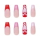 thumbnail image 4 of FloreceBien 24 piezas de uñas brillantes ataúd con pegamento, uñas postizas extra largas y brillantes, pegamento en las uñas, uñas postizas con pegamento para mujeres, 4 of 4