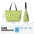 thumbnail image 2 of Large Beach Bags Water-resistant Sandproof - Funny Frogs Cute Beach Tote Bags for Women with Zipper, 2 of 6