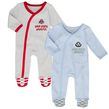 Ohio State Buckeyes Infant Sunday Best 2 Piece Coverall Set