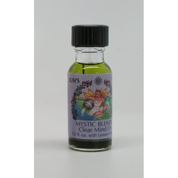 Sun's Eye Clear Mind Herbal Fragrance Oil - 1/2 Ounce Bottle