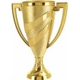 thumbnail image 2 of Personalised Crown Awards Gold Cup Trophies with Custom Engraving, 5.75" Personalized Gold Swirl Cup Achievement Trophy On Black Base Prime, 2 of 6
