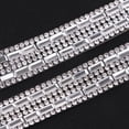 thumbnail image 3 of Rongfmy Ruban de Strass 1 Yard Couture Cristal 6 Rangées 15mm, 3 of 8