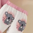 thumbnail image 7 of HCNTES Baby Girl Clothes Fall Winter Baby Girls Clothes Short Sleeve Cartoon Prints Romper Elastic Waist Shorts Headband Set Toddler Cute Summer Outfits, 7 of 7