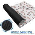 thumbnail image 6 of Long Mouse Pads for Desk,White Cow Milk Strawberry Pattern Desk Mats on Top Of Desks, Desk Mouse Pad Extra Large with 3mm Non-Slip Base and Stitched Edge for Gaming,Office,Work,Home 35.4"x15.7", 6 of 6